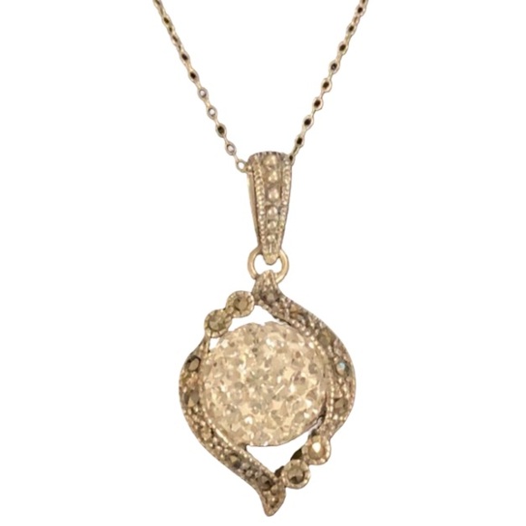 SterlingSilver StarDust Swarovski Pendent Necklace - Picture 2 of 7